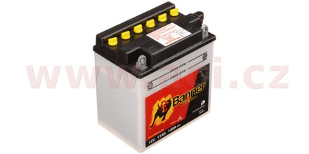 batéria 12V, YB10L-B, 11Ah, 140A, BANNER Bike Bull 135x90x145 BA 51113
