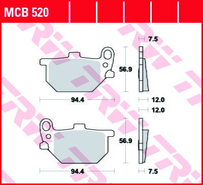 brzdove platničky TRW MCB520