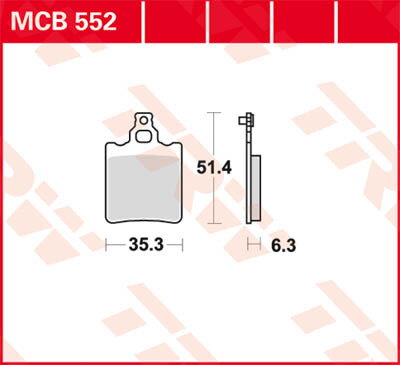 brzdové platničky TRW MCB552