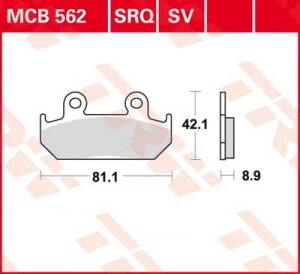 brzdove platničky TRW MCB562SV