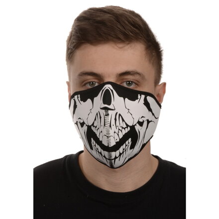 maska neoprenová Skull, EMERZE (čierna / biela) M167-75