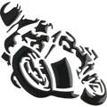 3D nálepka "motorkár" - 1001091