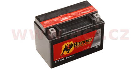 batéria 12V, YTX9-BS, 8Ah, 110A, BANNER Bike Bull AGM 150x87x105 BA 50812