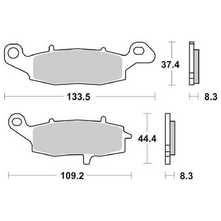 brzdové platničky NEWFREN M502-515
