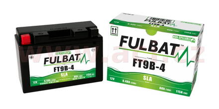 batéria 12V, FT9B-4 SLA, 8Ah, 115A, bezúdržbová MF AGM 150x70x105, FULBAT (vr. balenia elektrolytu) M310-128