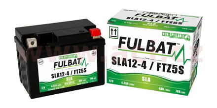 batéria 12V, FTZ5S, 4Ah, 70A, bezúdržbová MF AGM 113x70x85, FULBAT (aktivovaná vo výrobe)  M310-134