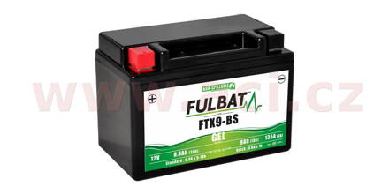 batéria 12V, FTX9-BS gél, 8,4Ah, 135A, bezúdržbová gél technológie 150x87x105, FULBAT (aktivovaná vo výrobe) M310-138