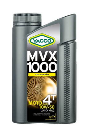 Motorový olej YACCO MVX 1000 4T 10W50, YACCO (1 l) MY 33221