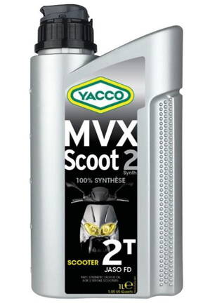 Motorový olej YACCO MVX SCOOT 2 SYNTH, YACCO (1 l) MY 33371