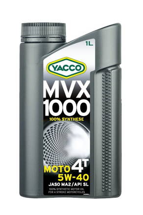 Motorový olej YACCO MVX 1000 4T 5W40, YACCO (1 l) MY 33421