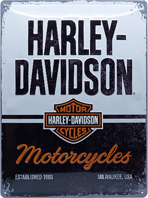 plechová tabuľa "HARLEY-DAVIDSON" 10014562