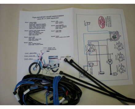 Elektroinštalácia, čierna bužírka - Jawa 20,21/30W  002542