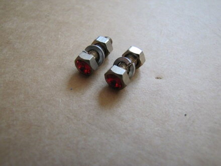 Skrutka ozdobná M5x16 mm, 2ks, Červená 008782