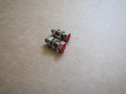 Skrutka ozdobná M5x16 mm, 2ks, Červená 008782 Skrutka ozdobná M5x16 mm, 2ks, Červená 008782