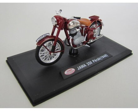 Model 1:18, plast, červená - Jawa 250 Perák 009446