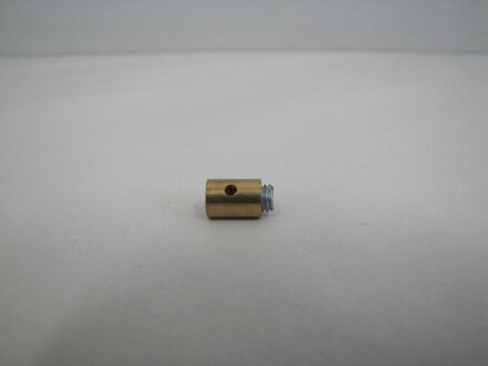 Záchyt lanka so skrutkou 8x11mm, mosadzný 101170