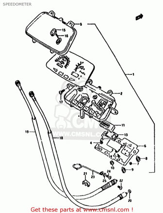 CABLE, SPEEDOMETER 34910-09E10-000