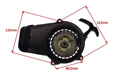 Štartér na minibike, minikros a quadrino typ2 kovový 88056