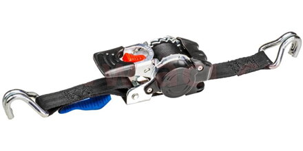 upínací pás samonavíjací, 50 mm, 750 kg, S-hákmi, 3 m 9908228