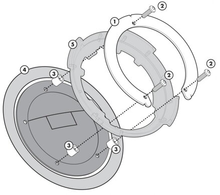 GIVI PODKOVA TANKLOCK BENELLI BF34
