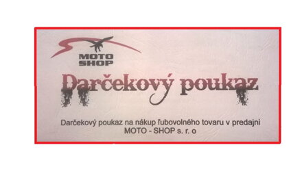 Darčeková poukážka 40€