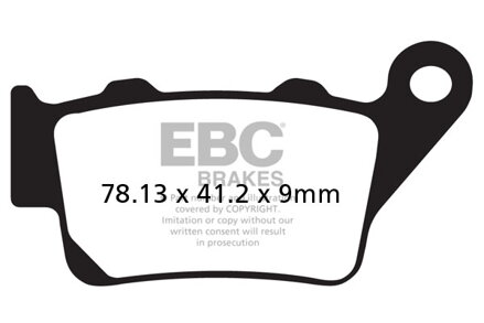 brzdové platničky EBC FA208TT