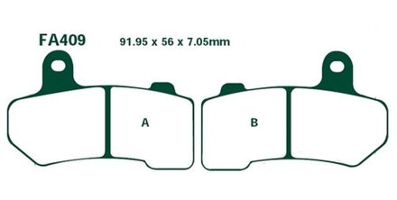 brzdové platničky EBC FA409V