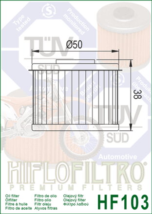 olejový filter HF103