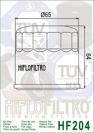 olejový filter HF204