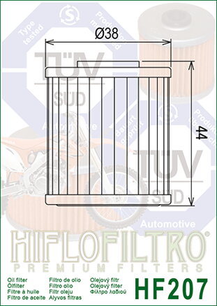 olejový filter  HF207