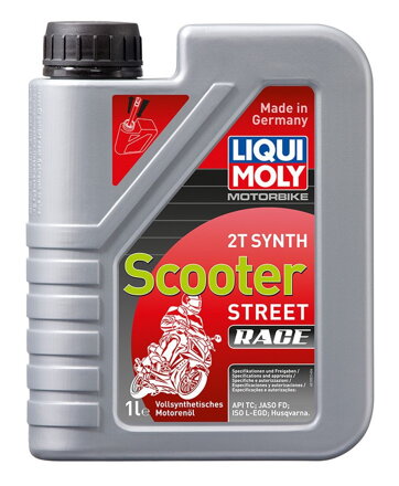 LIQUI MOLY Motorbike 2T Synth Scooter Race, plně syntetický motorový 2T olej 1 l