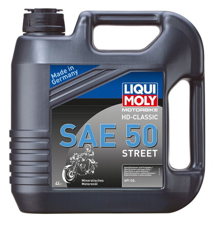 LIQUI MOLY Motorbike HD-Classic SAE 50 Street, minerální motorový olej 4 l  LI 1230