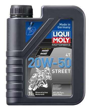 LIQUI MOLY Motorbike 4T 20W50 Street, minerální motorový olej 1 l  LI 1500