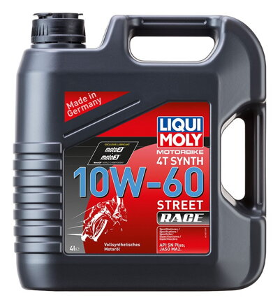 LIQUI MOLY Motorbike 4T Synth 10W60 Race, plně syntetický motorový olej 4 l  LI 1687