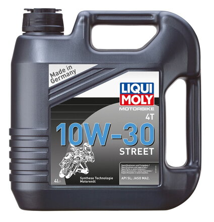 LIQUI MOLY Motorbike 4T 10W30 Street, polosyntetický motorový olej 4 l  LI 1688