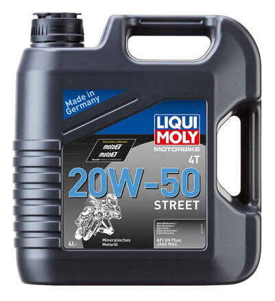 LIQUI MOLY Motorbike 4T 20W50 Street, minerální motorový olej 4 l  LI 1696