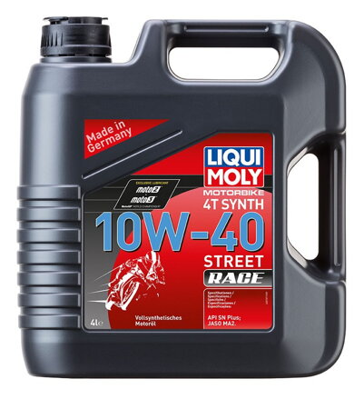 LIQUI MOLY Motorbike 4T 10W40 Street race, plne syntetický motorový olej 4 l  LI 20754