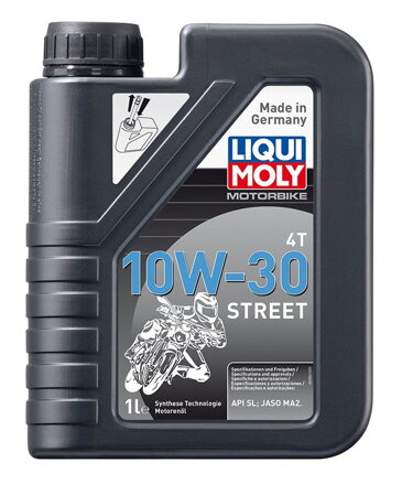 LIQUI MOLY Motorbike 4T 10W30 Street -polosyntetický motorový olej 1 l  LI 2526