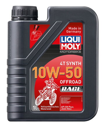 LIQUI MOLY Motorbike 4T Synth 10W50 Offroad Race, plne syntetický motorový olej 1 l  LI 3051