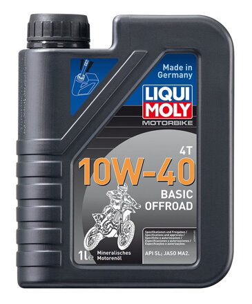 LIQUI MOLY Motorbike 4T 10W40 Basic Offroad, minerální motorový olej 1 l  LI 3059
