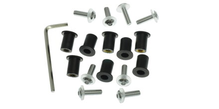 šróbi pre plexi M5 (sada viac farieb) M007-00