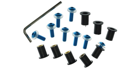 šróbi pre plexi M5 (sada viac farieb) M007-00