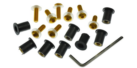 šróbi pre plexi M5 (sada viac farieb) M007-00