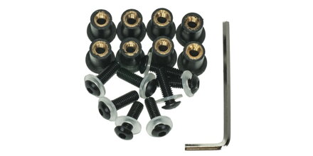 šróbi pre plexi M5 (sada viac farieb) M007-00