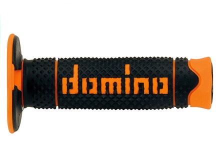 gripy (offroad) dĺžka 120 mm, DOMINO (čierno-oranžové) M018-152