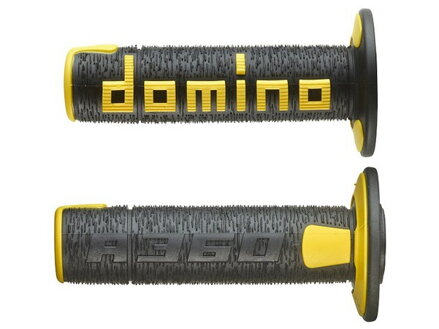 gripy (offroad) dĺžka 120 mm/123 mm, DOMINO (čierno-žlté) M018-189