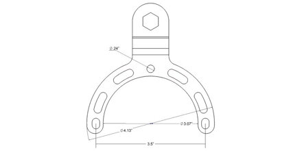 úchyt na viečko nádrže motocyklov, RAM Mounts M021-043