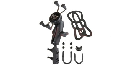 kompletná zostava držiaku X-Grip s uchytením na objímku brzdovej / spojkovej páčky / riadidlá motocykla, RAM Mounts
