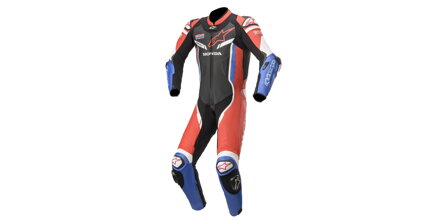 jednodielna kombinéza GP pre 3 HONDA kolekcia, TECH-AIR kompatibilný, ALPINESTARS M104-85