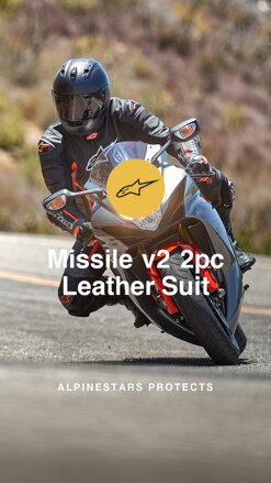 dvojdielna kombinéza MISSILE 2 2022, TECH-AIR kompatibilný, ALPINESTARS M105-58